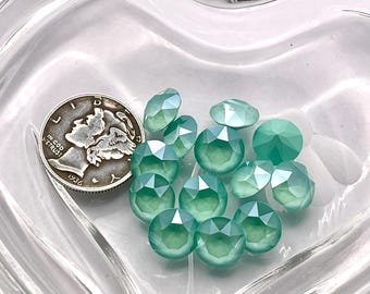 【動作未確認】スワロフスキー ラインストーン クォーツ グリーン ミントグリーン UNF (39ss-8 mm) スワロフスキー 1088 XIRIUS シャトン