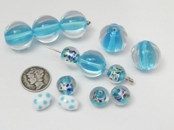 Rock Candy Blend 12mm to 18mm Vintage W. German Glass Lampwork