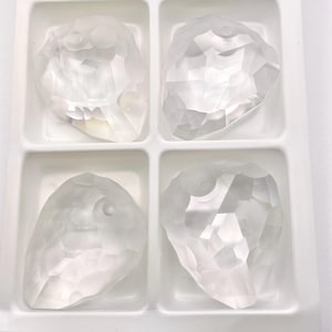 Colgantes de roca grandes Swarovski Art 6190 de cristal transparente esmerilado (35 mm) imagen 1