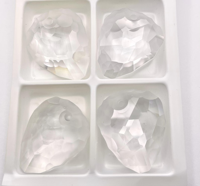Colgantes de roca grandes Swarovski Art 6190 de cristal transparente esmerilado (35 mm) imagen 1