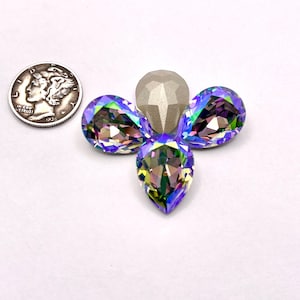 Paradise Shine F (14 x 10 mm o 18 x 13 mm) Swarovski Art 4320 Pietre fantasia a forma di pera