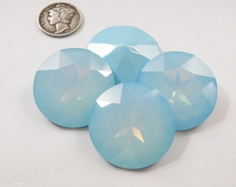Light Turquoise Opal  UNF (27mm) Swarovski 1201 Dentelle Rivoli Stones