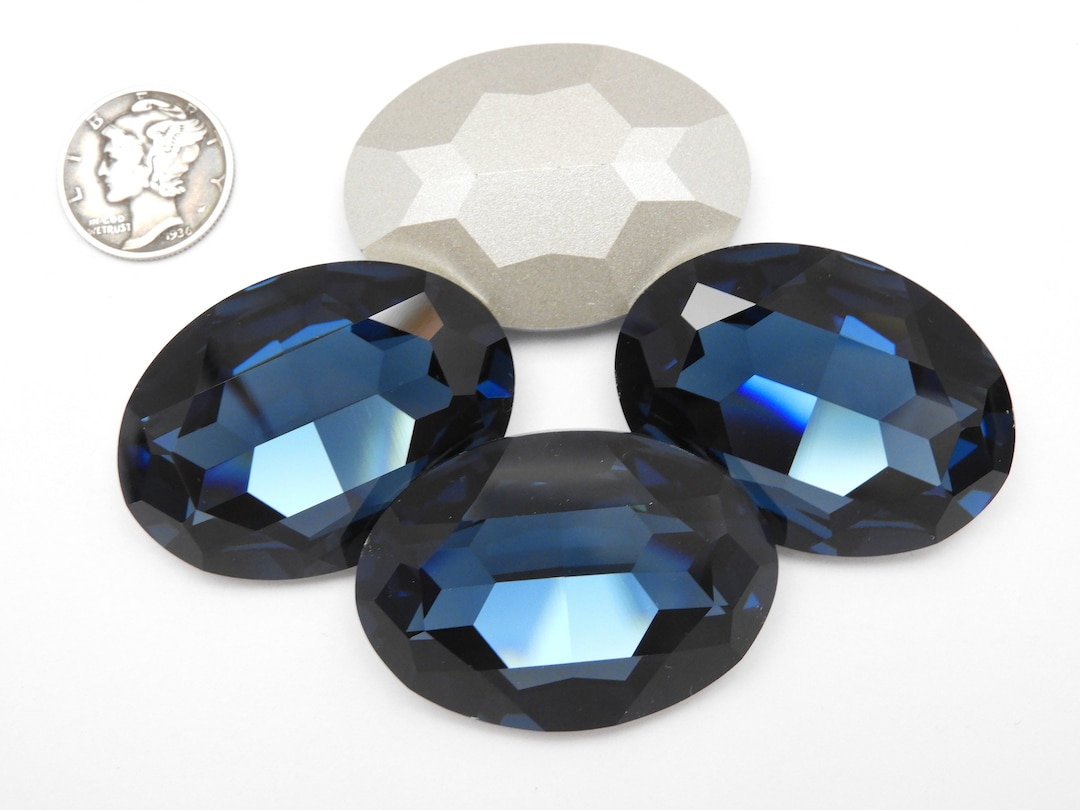 Montana F 39x28mm Swarovski 4127 Oval Fancy Stones - Etsy