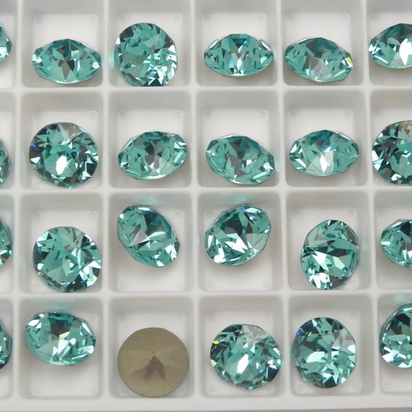 Light Turquoise F (29ss - 6mm or 39ss - 8mm) Swarovski 1088 XIRIUS Chaton Rhinestones