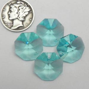 Antique Green (14mm) RARE Swarovski Art 8115 Prism Pendants