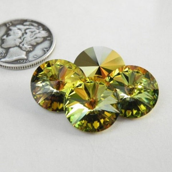 Autumn in New England UNF (12mm) Swarovski 1122 Rivoli Stones