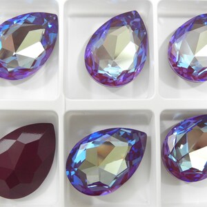 Bourgogne Delite UNF (30x20mm) Swarovski Art 4327 Pierres en forme de larme