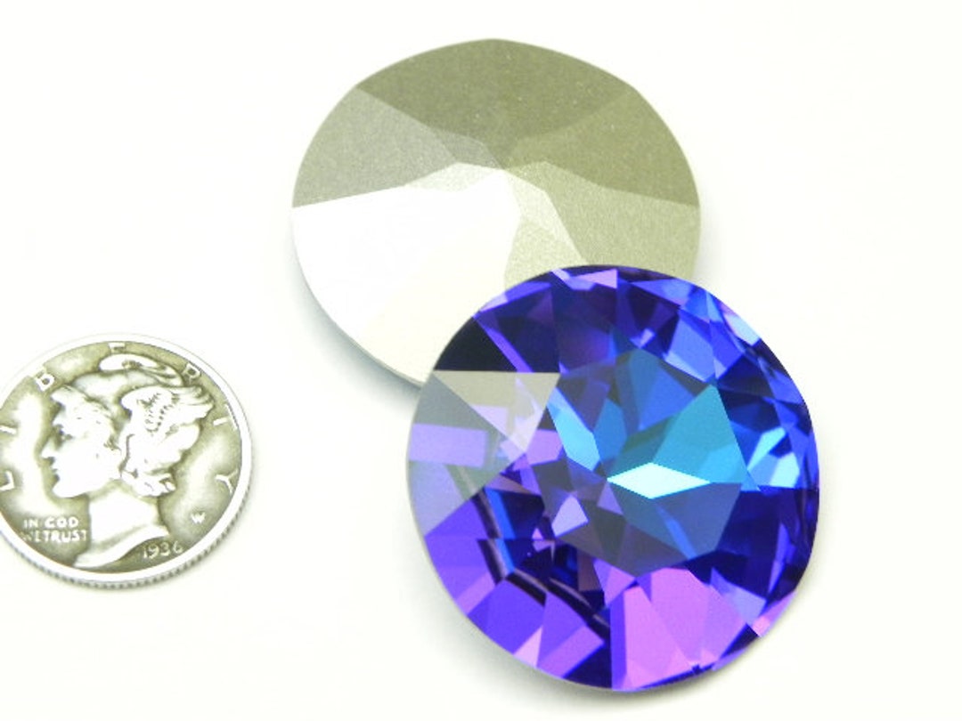 Heliotrope F 27mm Swarovski 1201 Dentelle Rivoli Stones - Etsy