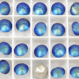 Bermuda Blue Matte F (8mm - 39ss) Swarovski 1088 XIRIUS Chaton Rhinestones