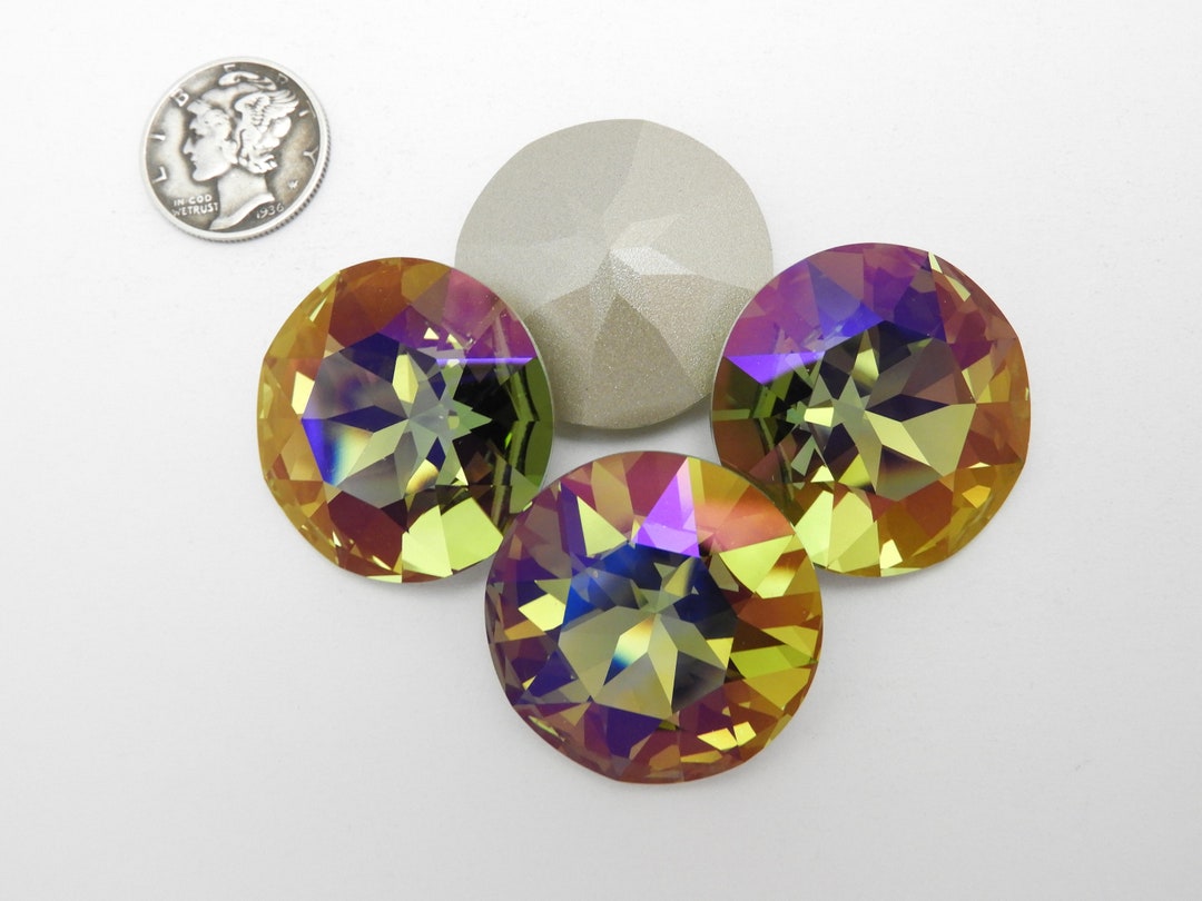 Dreamscapes F 27mm Swarovski 1201 Dentelle Rivoli Stones - Etsy Singapore