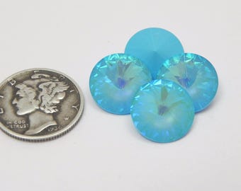 Ultra Light Turquoise AB (12mm or 18mm) Preciosa 1122 Rivoli Stones