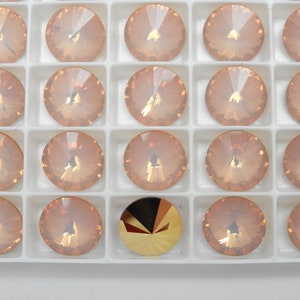 Wild Peach Opal UNF (12mm) Swarovski 1122 Rivoli Stones