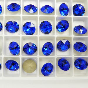 Majestic Blue F (39ss - 8mm) Swarovski 1088 Xirius Chaton Rhinestones