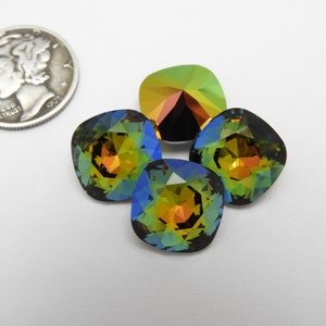 Wieczorne niebo UNF (12 mm) Swarovski 4470 Kamienie szlifu poduszkowego
