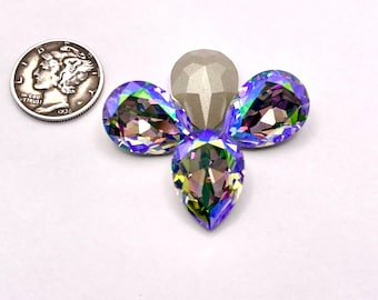 Paradise Shine F (14 x 10 mm o 18 x 13 mm) Swarovski Art 4320 Piedras de fantasía en forma de pera
