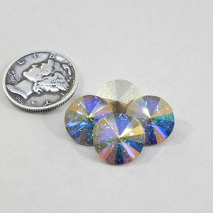 Crystal AB F (47ss - 10 mm) Vintage Swarovski 1122 Rivoli Steine