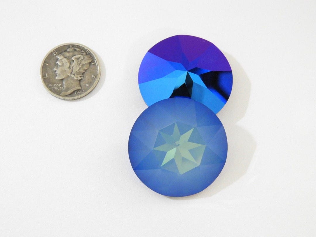 Arctic Opal UNF (27mm) Swarovski 1201 Dentelle Rivoli Stones - Etsy