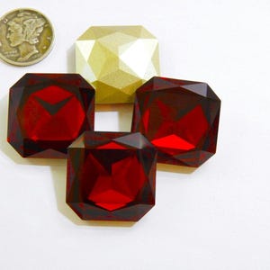 ルビー F (23 mm) スワロフスキー アート 4675 スクエア ファンシーカット ストーン