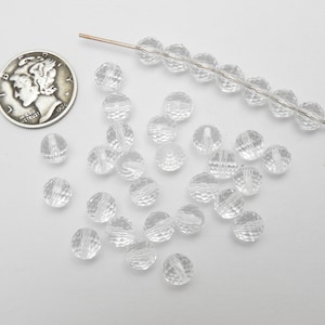 Clear Crystal (6mm) Vintage Swarovski 5003 Disco Ball Crystal Beads