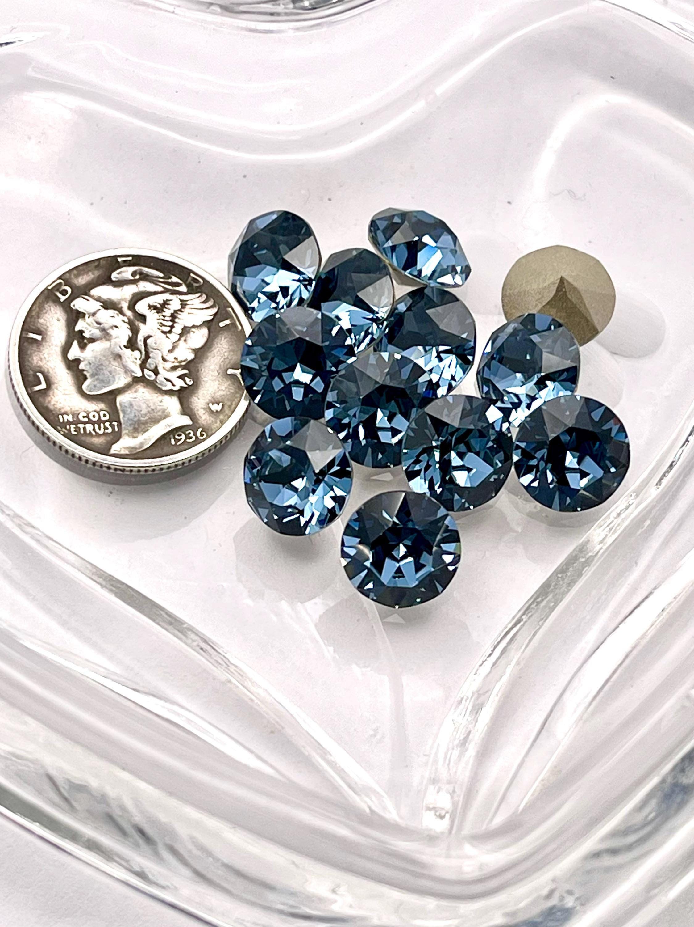 Denim Blue F (39ss-8mm) Swarovski 1088 XIRIUS Chaton Rhinestones