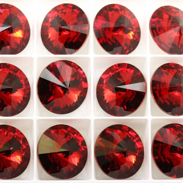 Scarlet F (18mm) Swarovski 1122 Rivoli Stones