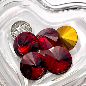 Siam GF (20mm) Available Swarovski 1122 Rivoli Stones