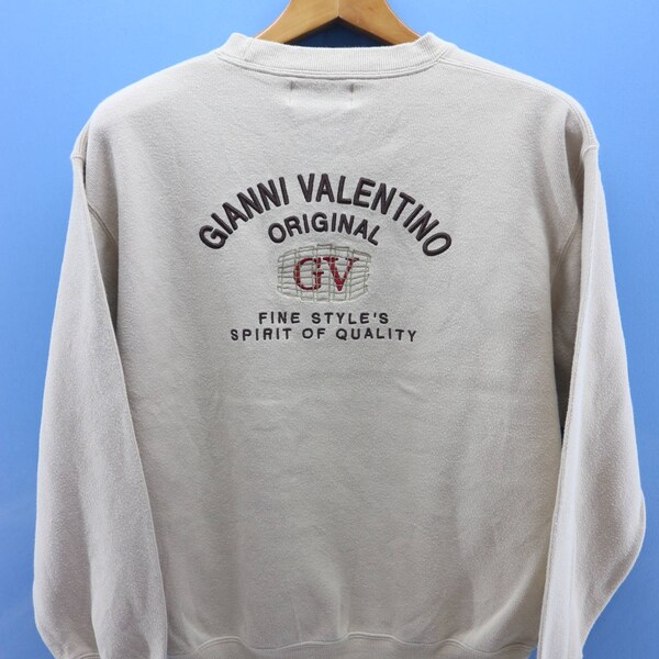 Vintage Gianni Valentino Sweatshirt Designer Sweater Urban Fashion Size L