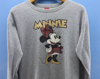 Vintage Minnie Mouse Big Logo Sweatshirt Cartoon Funny Sweater
