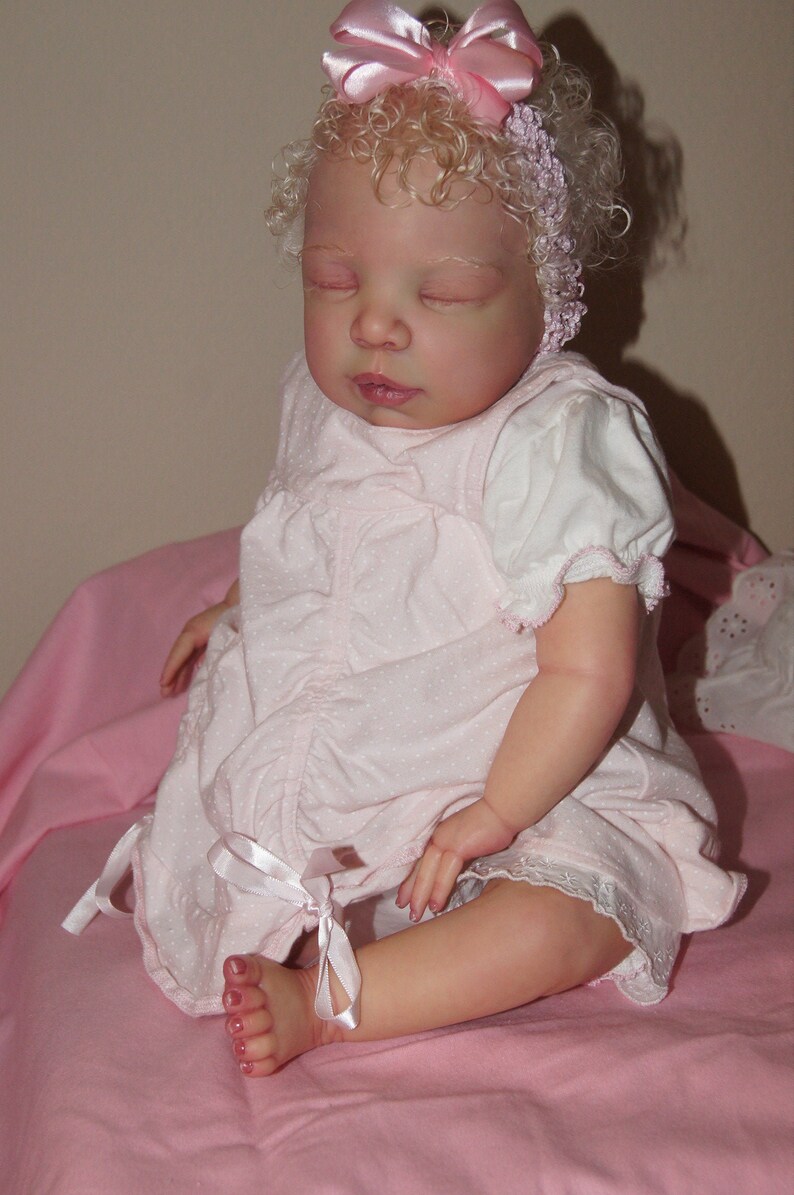 reborn baby girl with hair