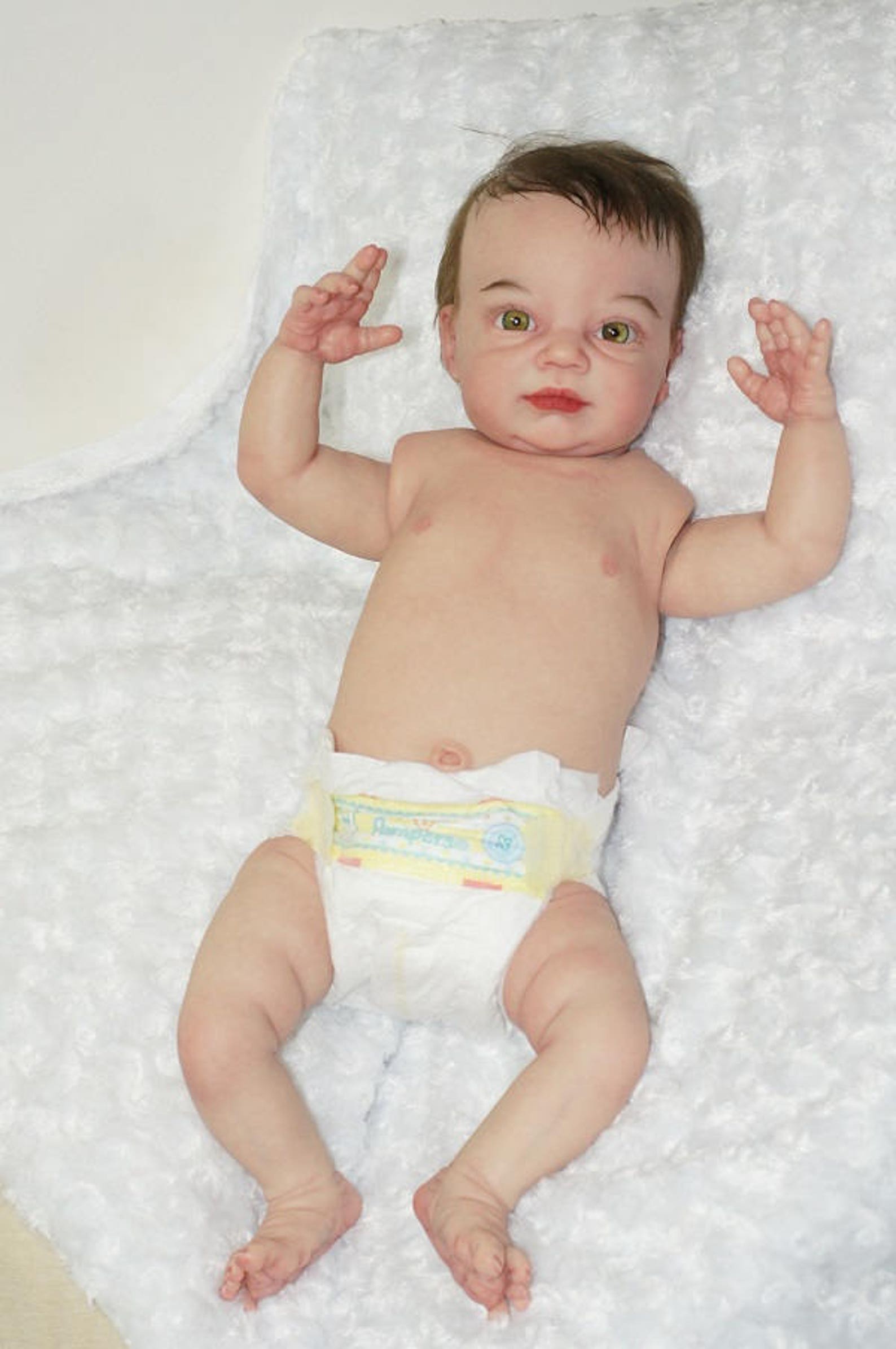  Foto zu Reborn Babies Mädchen Puppe Silikon Vinyl Soft Body Puppe 19 Zoll 