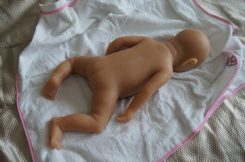 Unpainted kit reborn doll silicone full body Girl image 8