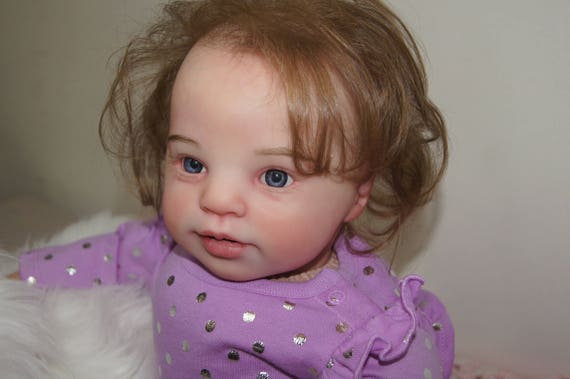 reborn baby girl with open mouth