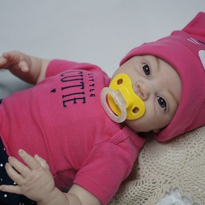 Reborn Baby Girl Doll: 19 Inch Soft Vinyl, Open Mouth