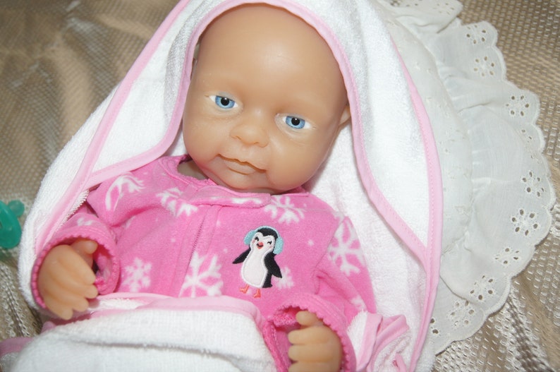 Unpainted kit reborn doll silicone full body Girl image 3