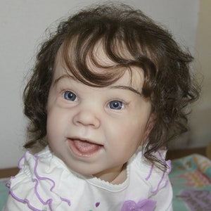 Reborn Toddler Doll: 26&quot; Kenzie Crawler with Human Curl Hair