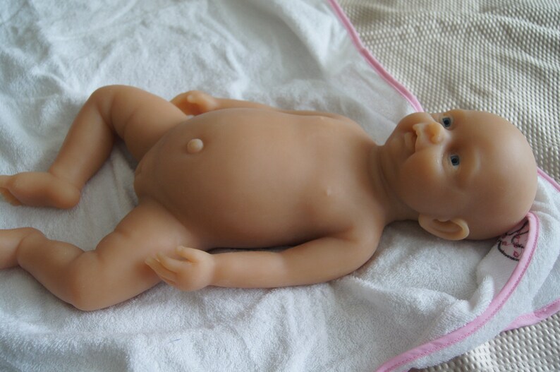 Unpainted kit reborn doll silicone full body Girl image 4