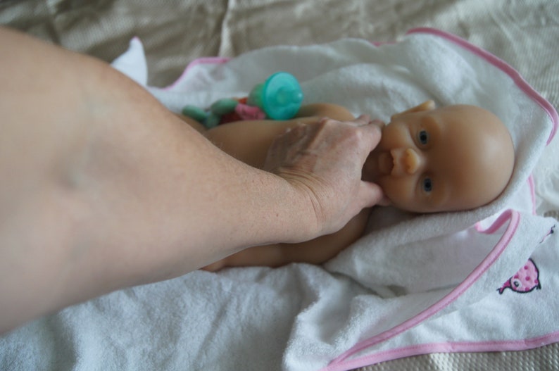 Unpainted kit reborn doll silicone full body Girl image 9