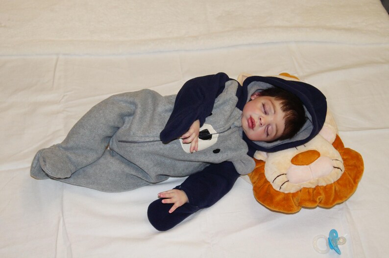 Handmade 22-inch Reborn Baby Doll: Open Mouth, Soft Vinyl image 8