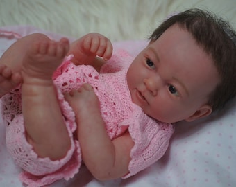 Reborn Doll Baby Girl Full Body Preemie Baby Doll 14 inch
