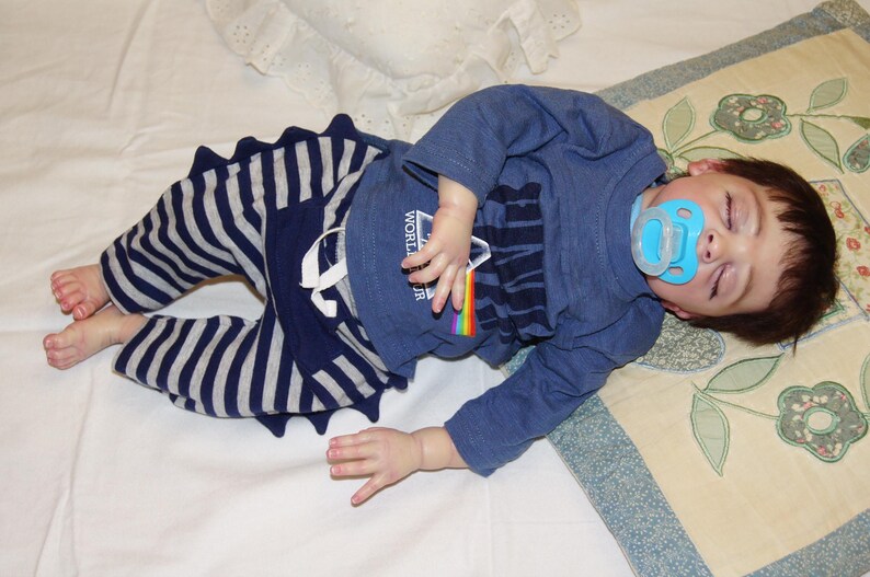 Handmade 22-inch Reborn Baby Doll: Open Mouth, Soft Vinyl image 12