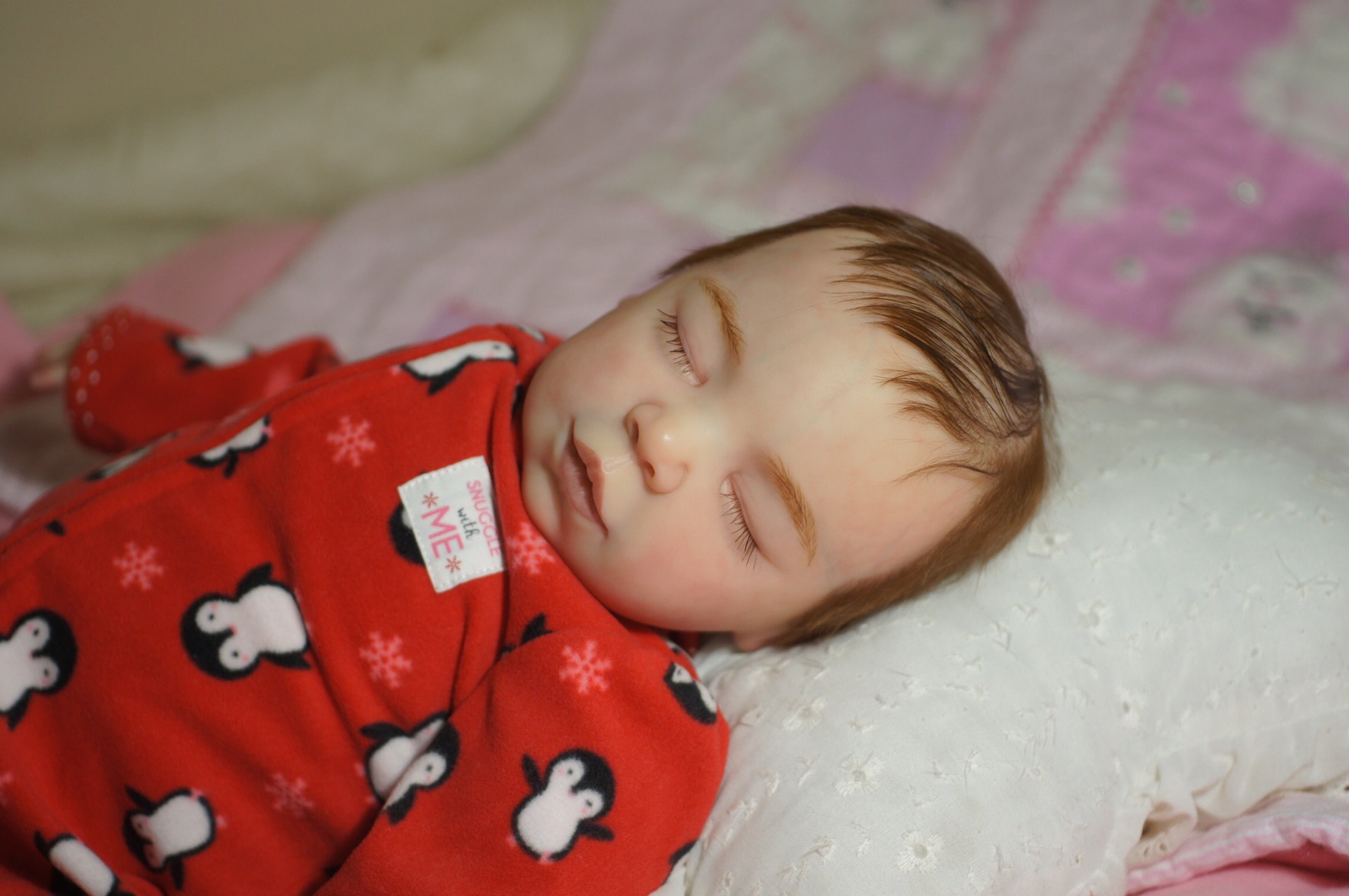 baby asleep reborn doll Open Mouth Babies girl doll Silicone Etsy