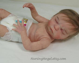 Preemie Newborn Full body doll Reborn baby Boy 14 inch  Anatomically Correct Boy MAX by Cindy Musgrove