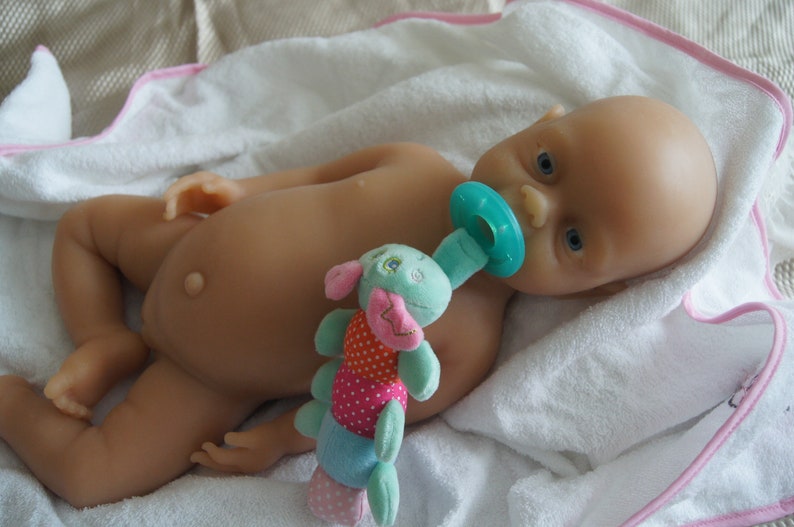 Unpainted kit reborn doll silicone full body Girl image 1