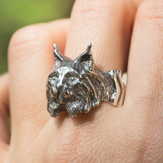 Anillo de lince Animal espiritual de plata de ley Joyas de - Etsy México Anillo de lince Animal espiritual de plata de ley Joyas de - Etsy México