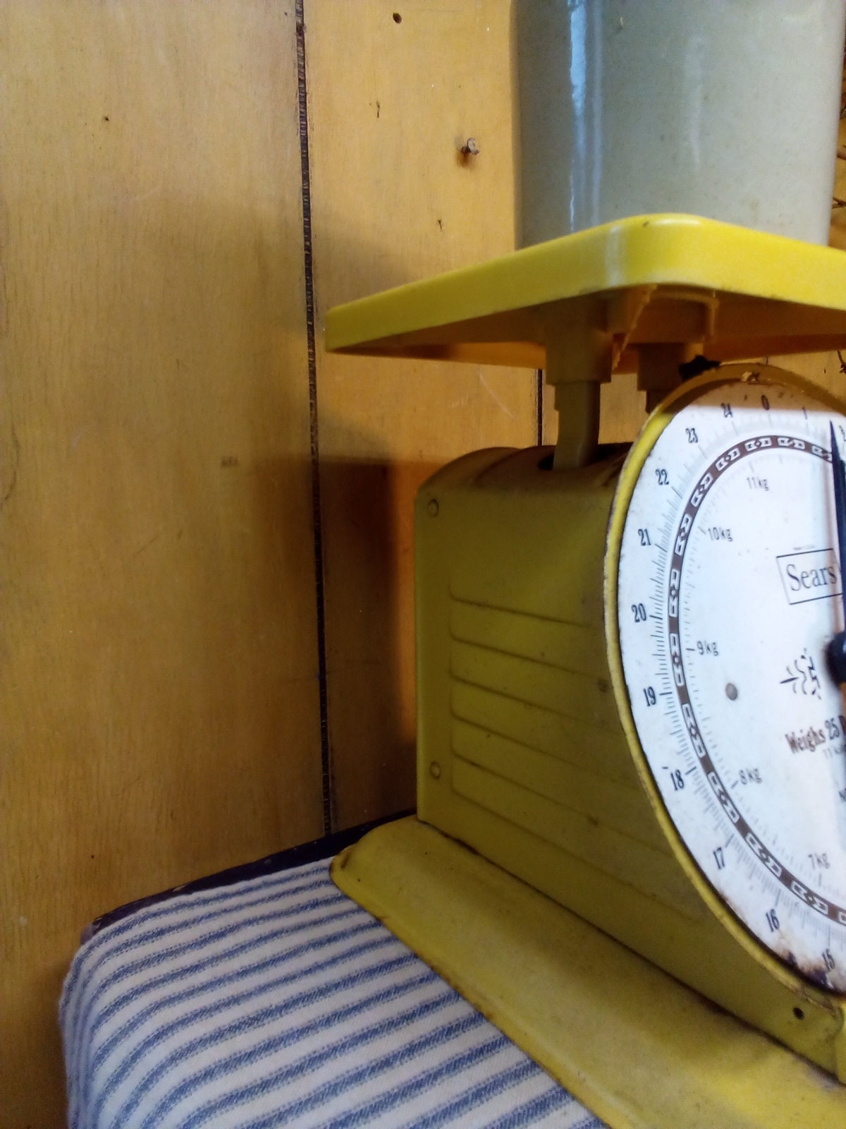 Vintage Sears Kitchen Scale: Yellow 1906 Model, 25 Lbs - Etsy