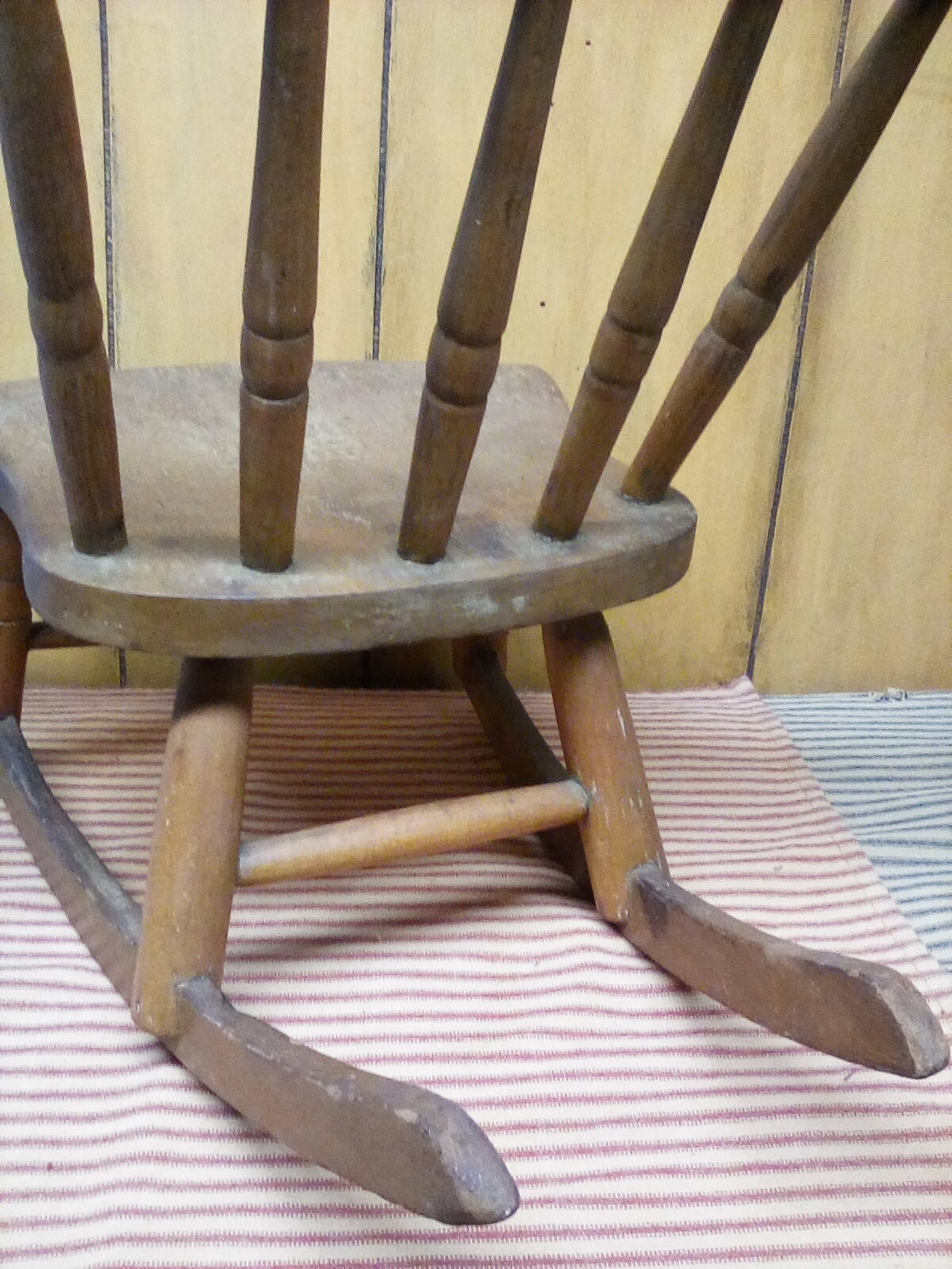 Antique Childs Rocking Chair/ 1800's Primitive Handcrafted Etsy