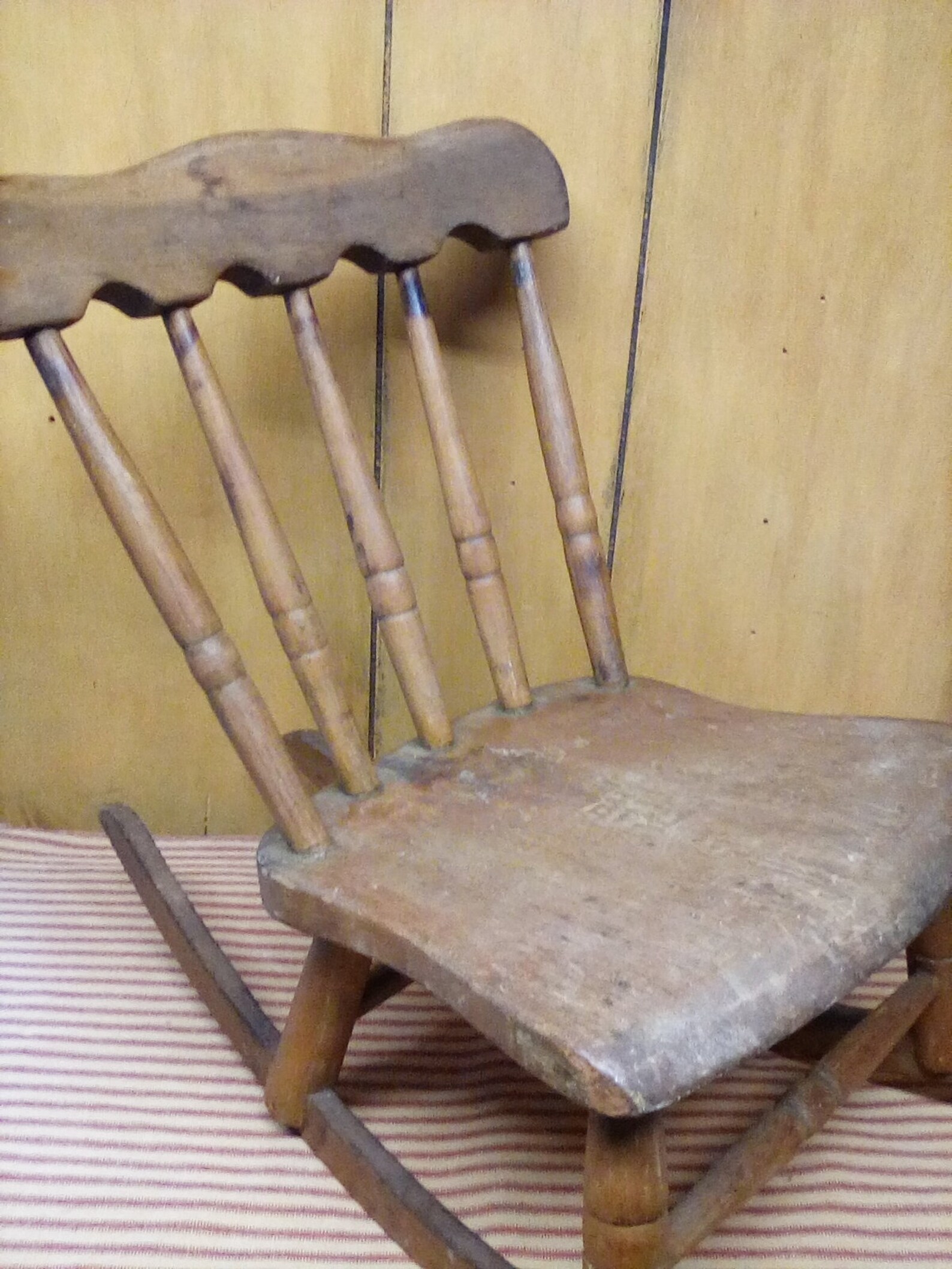 Antique Childs Rocking Chair/ 1800's Primitive Handcrafted Etsy
