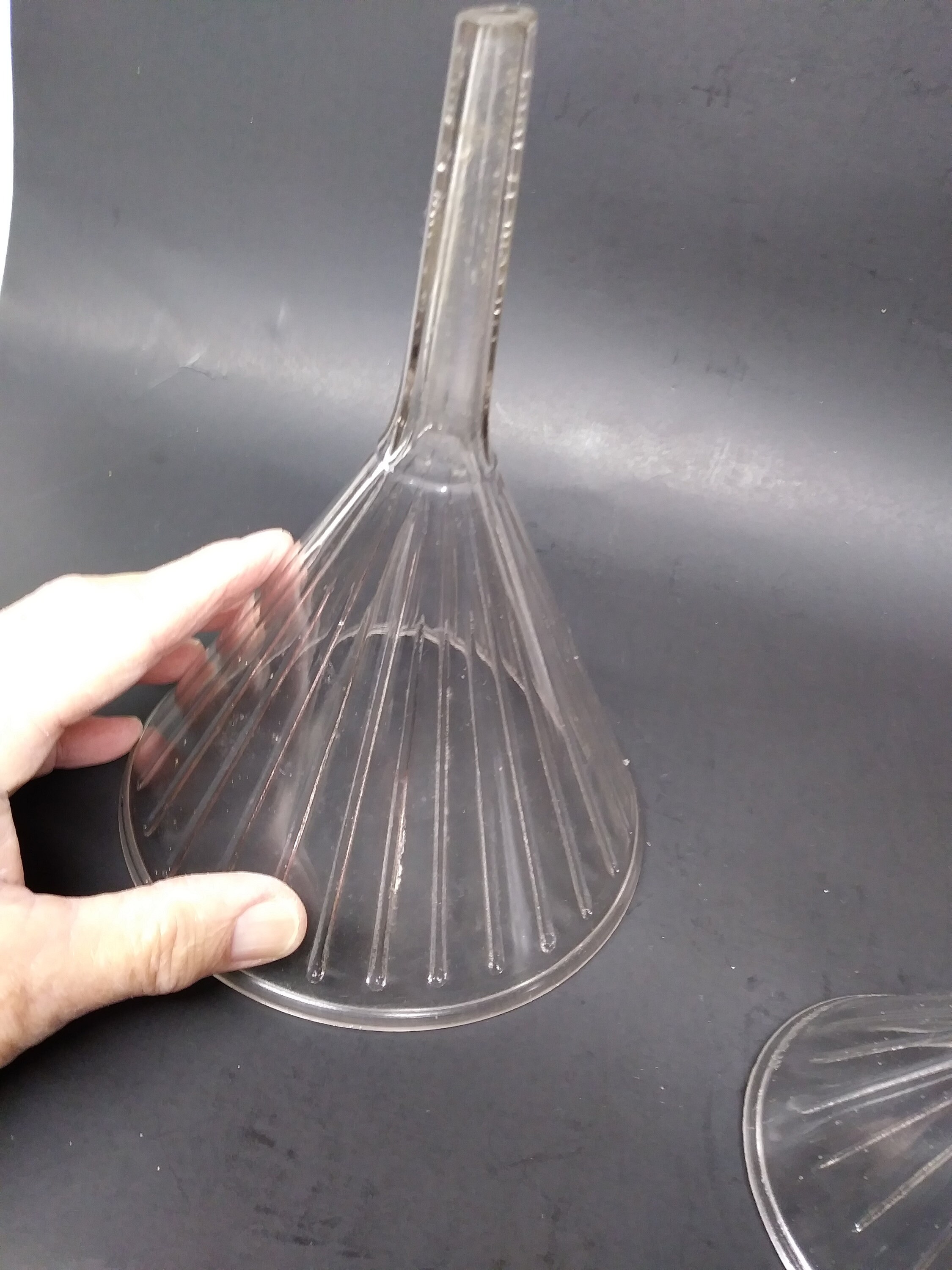 Glass Funnels / Two Glass Funnels / Antique Vintage Glass Etsy.de