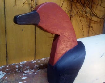 Decoy, Originally a Make do Folk Art Workable Decoy That I Reshaped and Painted