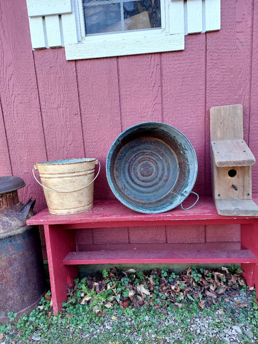 Galvanized Metal Tub / Smaller 15 Across Galvanized Etsy